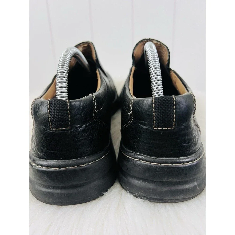 Dockers Agent Black Genuine Leather Slip-On Loafer Shoes Mens Size 9.5M